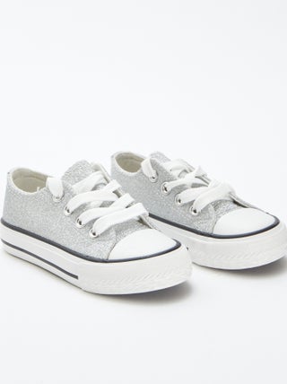 Sneakers basse con paillettes