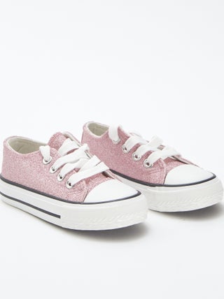 Sneakers basse con paillettes