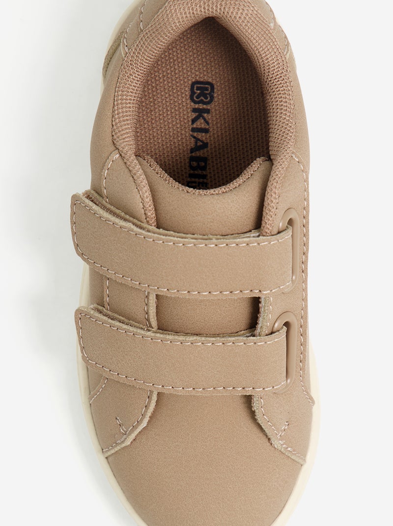 Sneakers basse con strappi Beige - Kiabi
