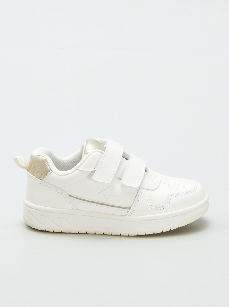 Sneakers basse con strappi bianco - Kiabi