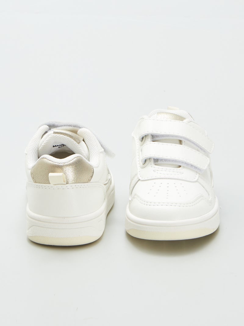 Sneakers basse con strappi bianco - Kiabi