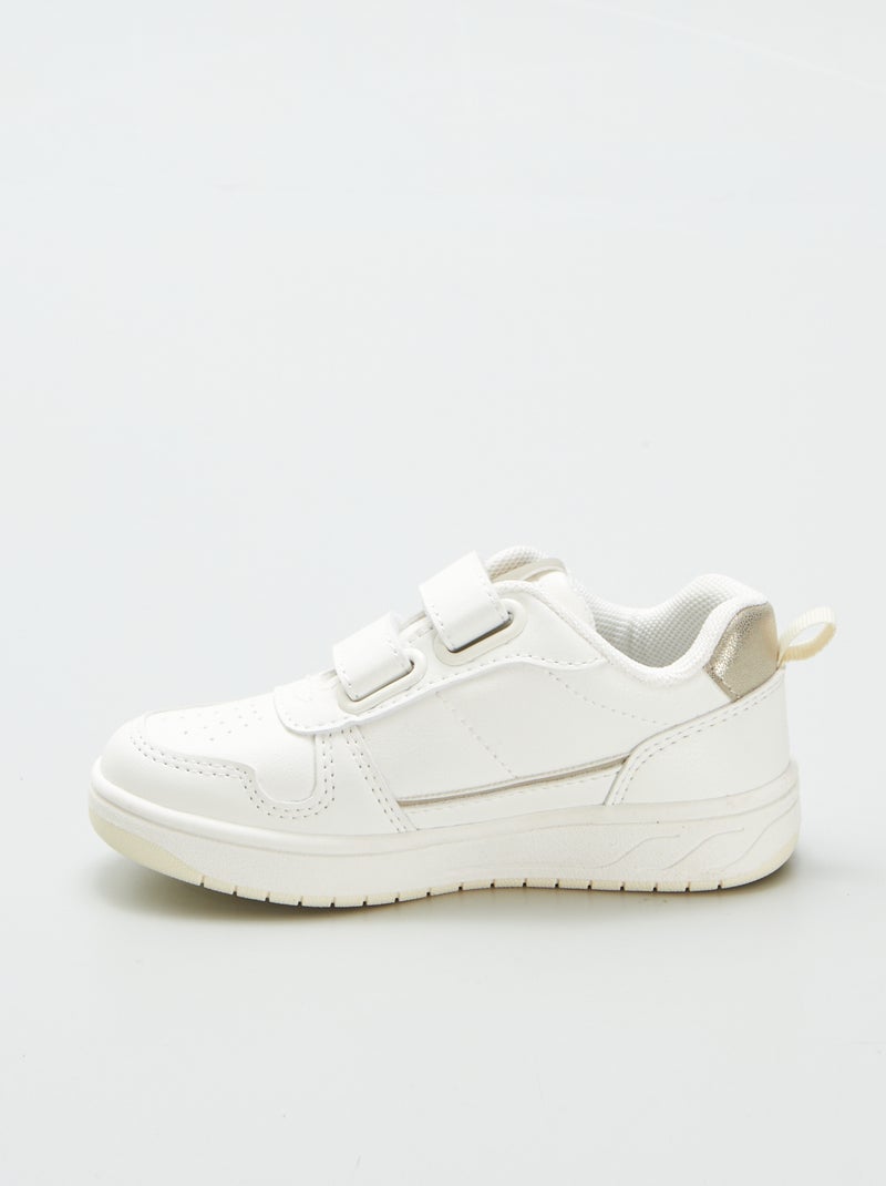 Sneakers basse con strappi bianco - Kiabi