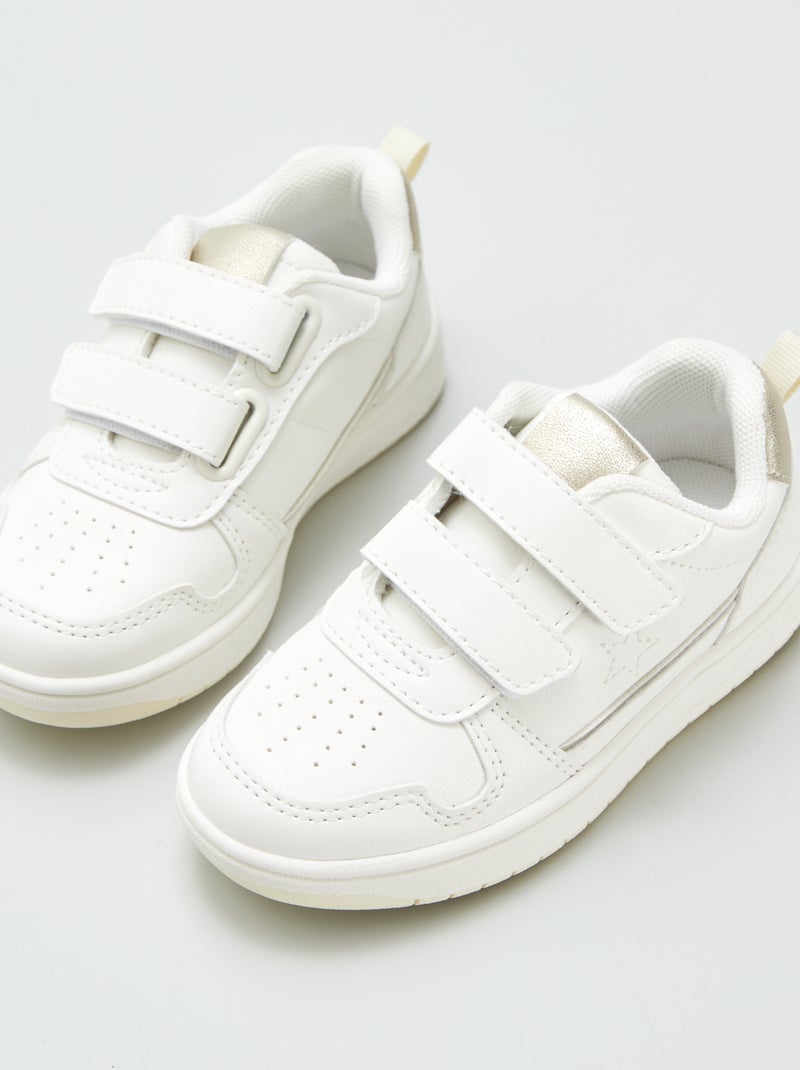Sneakers basse con strappi bianco - Kiabi