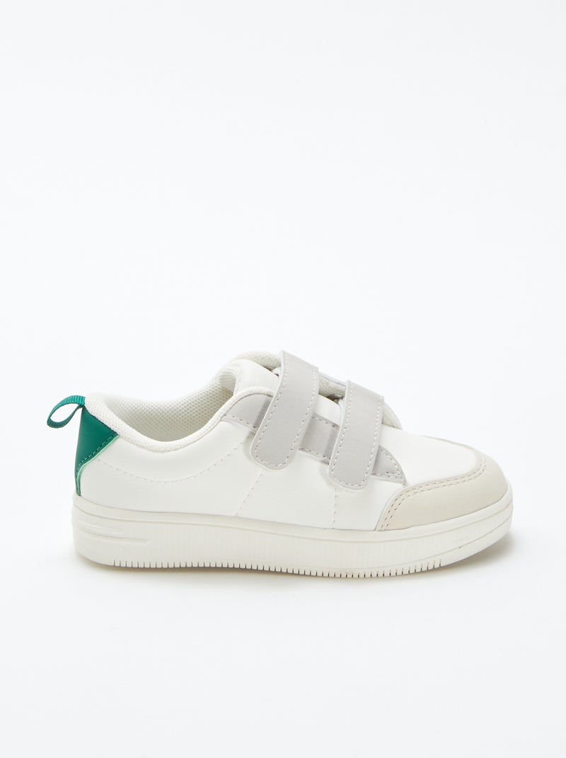 Sneakers basse con strappi BIANCO - Kiabi