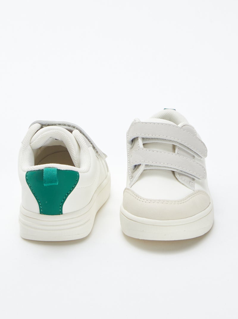 Sneakers basse con strappi BIANCO - Kiabi