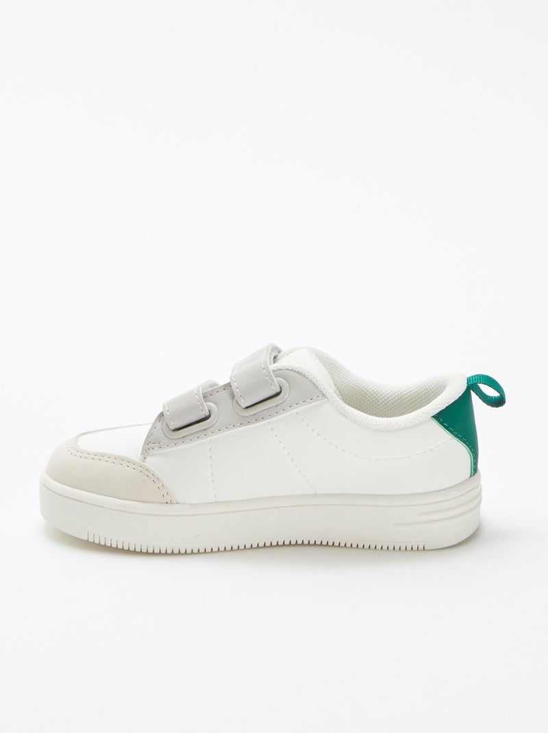 Sneakers basse con strappi BIANCO - Kiabi