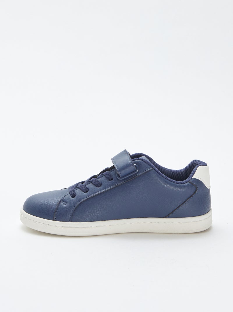 Sneakers basse con strappi e lacci BLU - Kiabi
