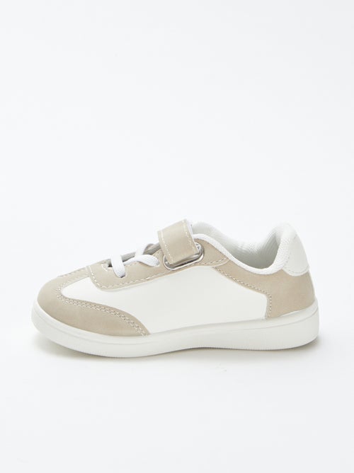 Sneakers basse con strappi e stringhe elasticizzate - Kiabi