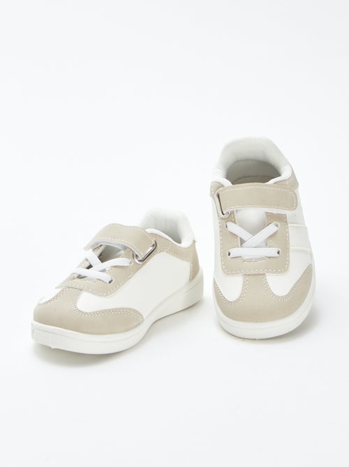 Sneakers basse con strappi e stringhe elasticizzate - Kiabi