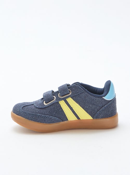 Sneakers basse con strappi tricolore - Kiabi