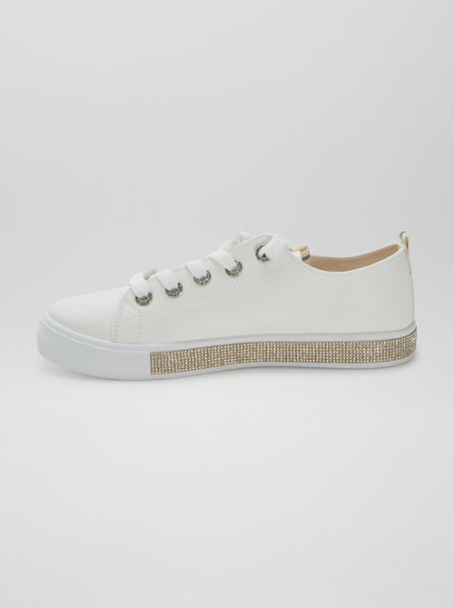 Sneakers basse con strass - Kiabi