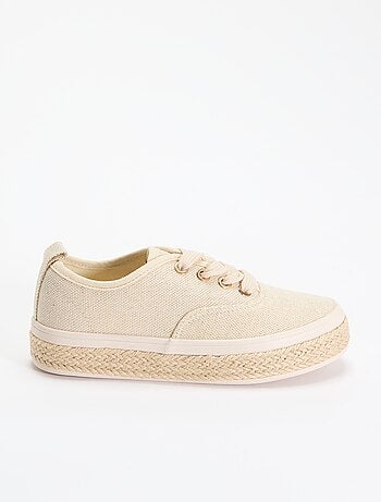 Sneakers basse con suola in corda