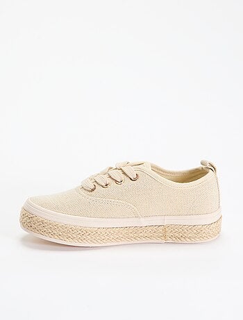 Sneakers basse con suola in corda