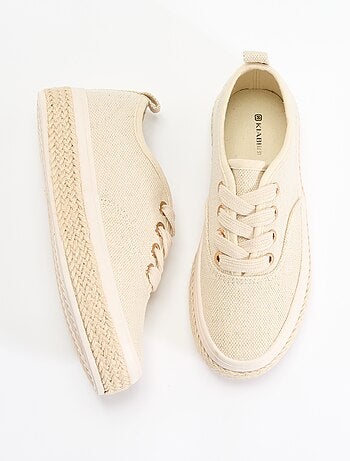 Sneakers basse con suola in corda
