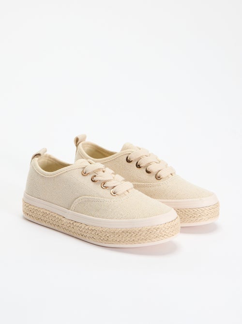 Sneakers basse con suola in corda - Kiabi