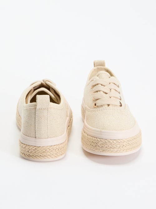 Sneakers basse con suola in corda - Kiabi