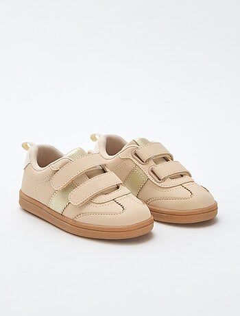 Sneakers basse con velcro