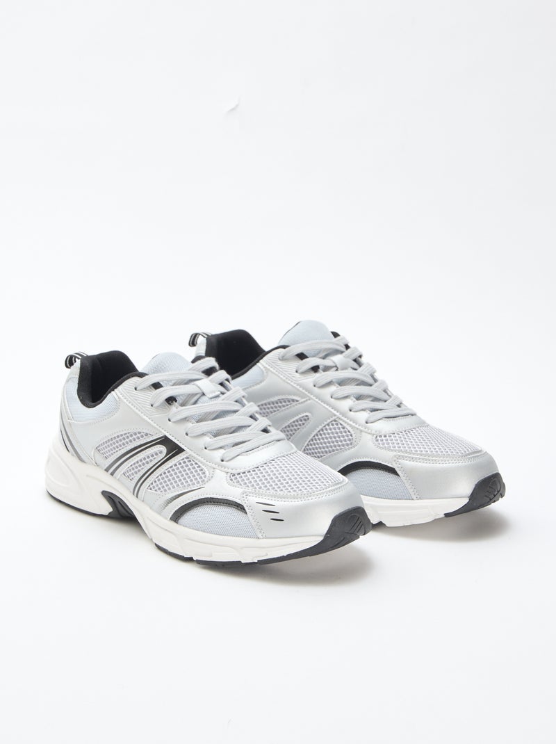 Sneakers basse da running Grigio - Kiabi