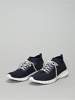 Sneakers basse effetto tessuto - Kiabi