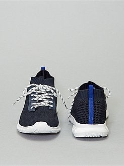 Sneakers basse effetto tessuto - Kiabi