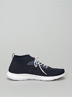 Sneakers basse effetto tessuto - Kiabi