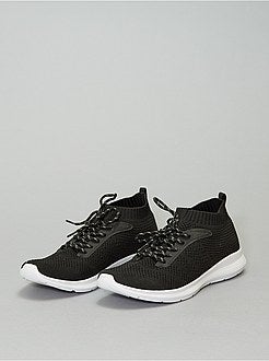 Sneakers basse effetto tessuto - Kiabi