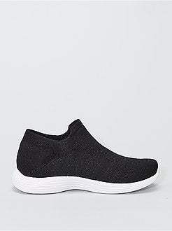 Sneakers basse forma pantofole con paillettes - Kiabi