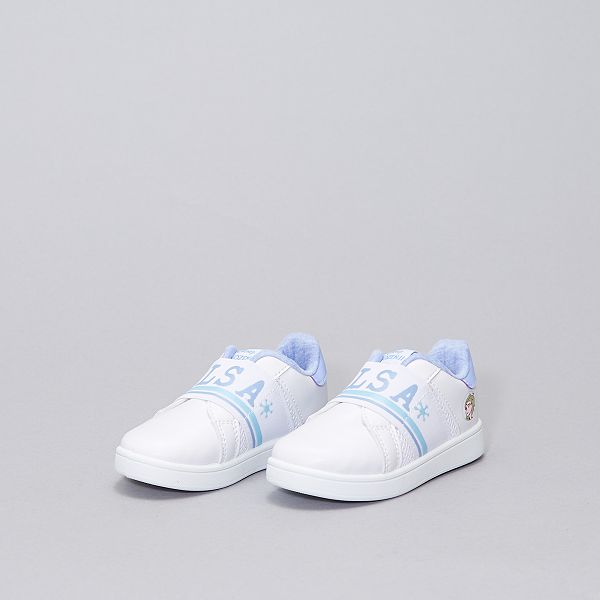 Scarpe di Tela Bambina Frozen Elsa Disney Scarpa Elastica Bianche/Celesti  Taglie da 24 a 31 Senza Lacci Scarpe e borse 123sap Scarpe