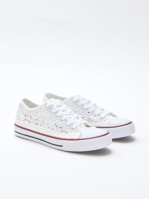 Sneakers basse in macramè - Kiabi