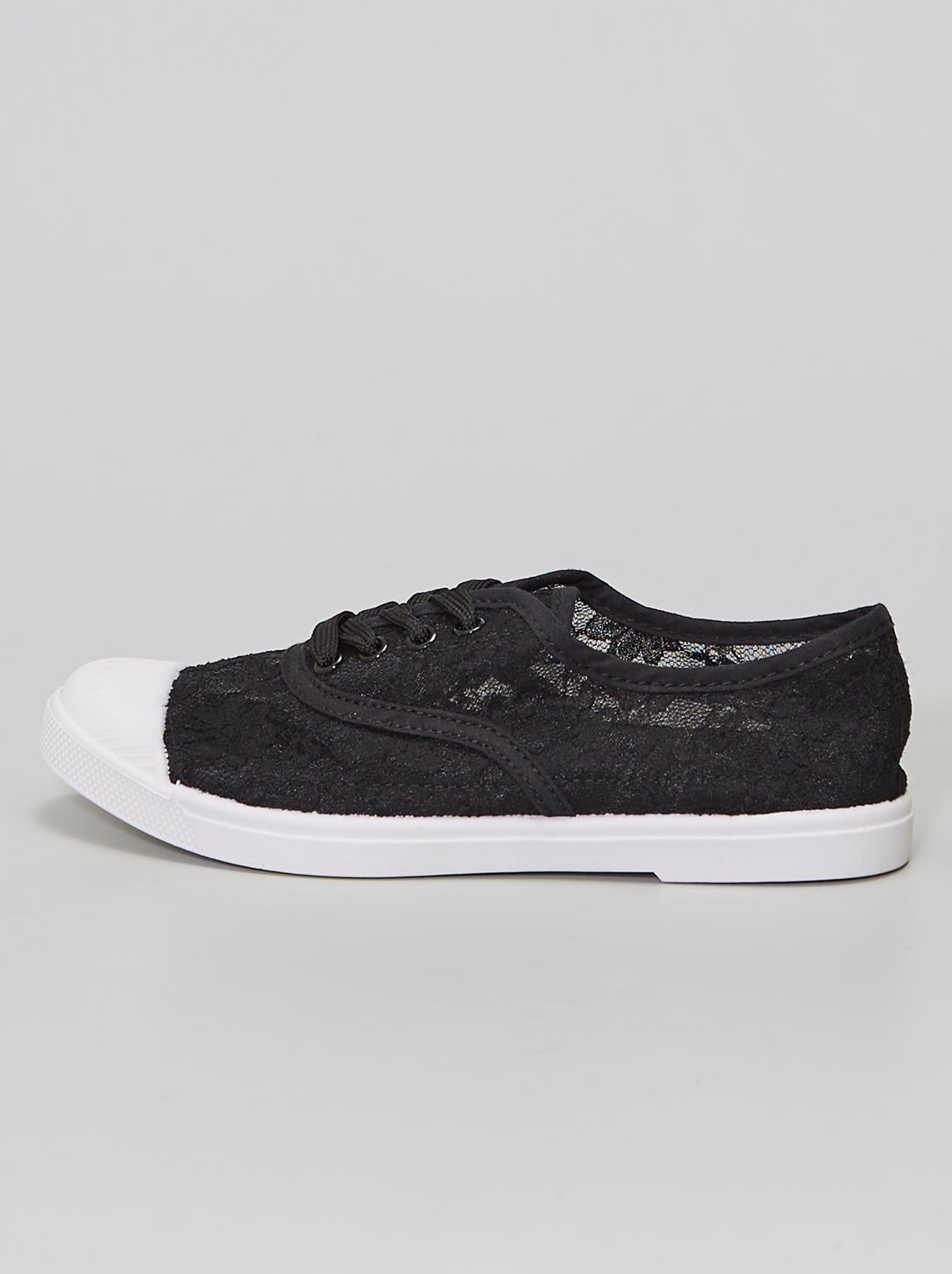Sneakers basse in pizzo nero Kiabi 16.00