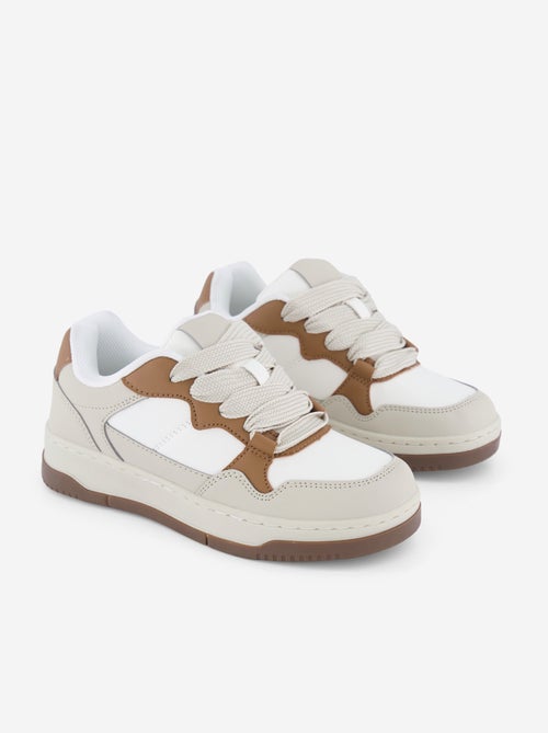 Sneakers basse in similpelle - Kiabi