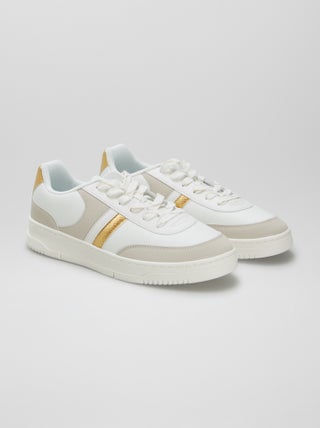 Sneakers basse in similpelle