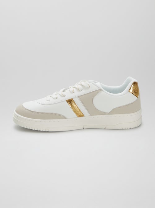 Sneakers basse in similpelle - Kiabi