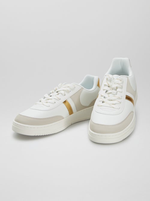 Sneakers basse in similpelle - Kiabi