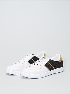 Sneakers basse in similpelle - Kiabi