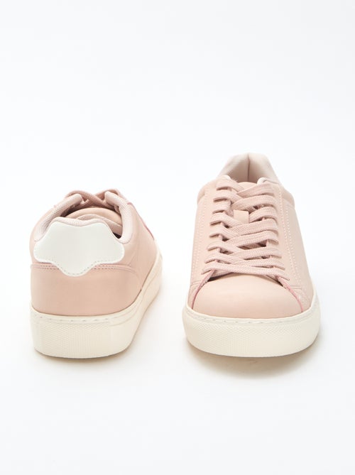 Sneakers basse in suede lucido - Kiabi