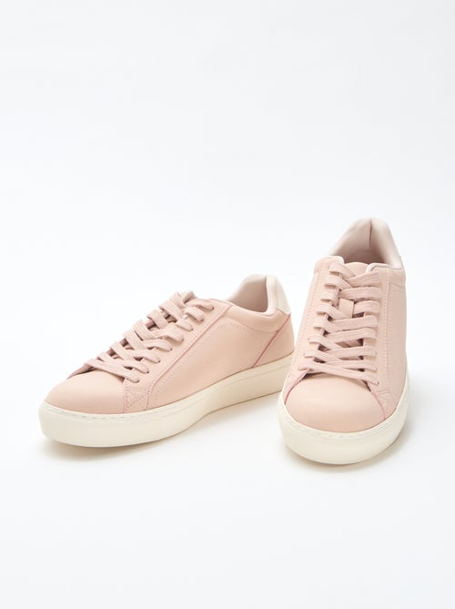 Sneakers basse in suede lucido - Kiabi