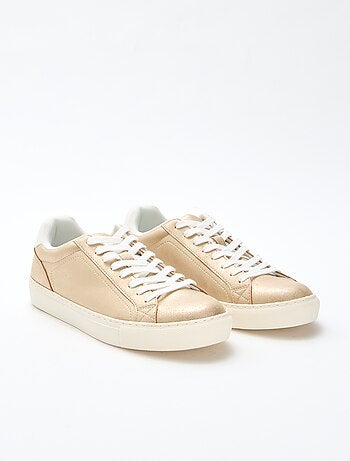Sneakers basse in suedette lucida