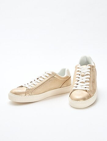 Sneakers basse in suedette lucida