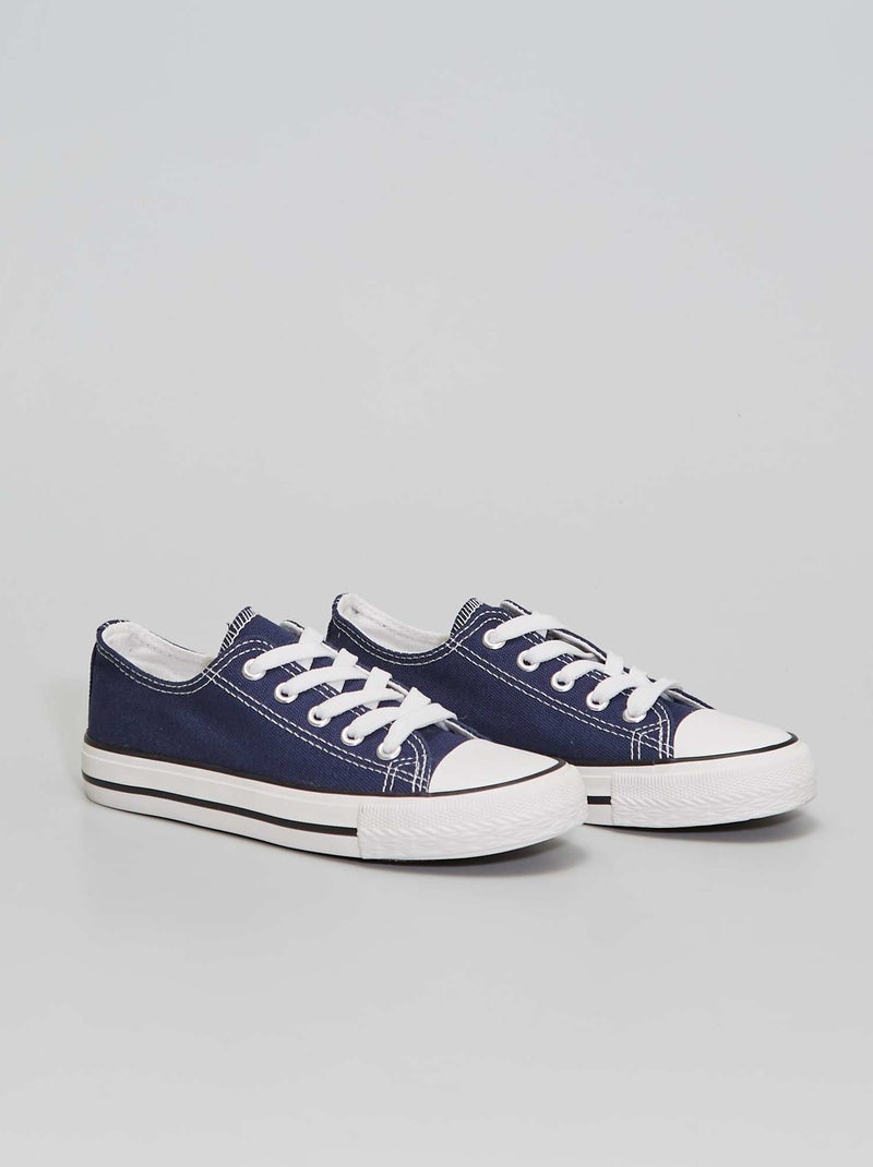 Sneakers basse in tela BLU - Kiabi