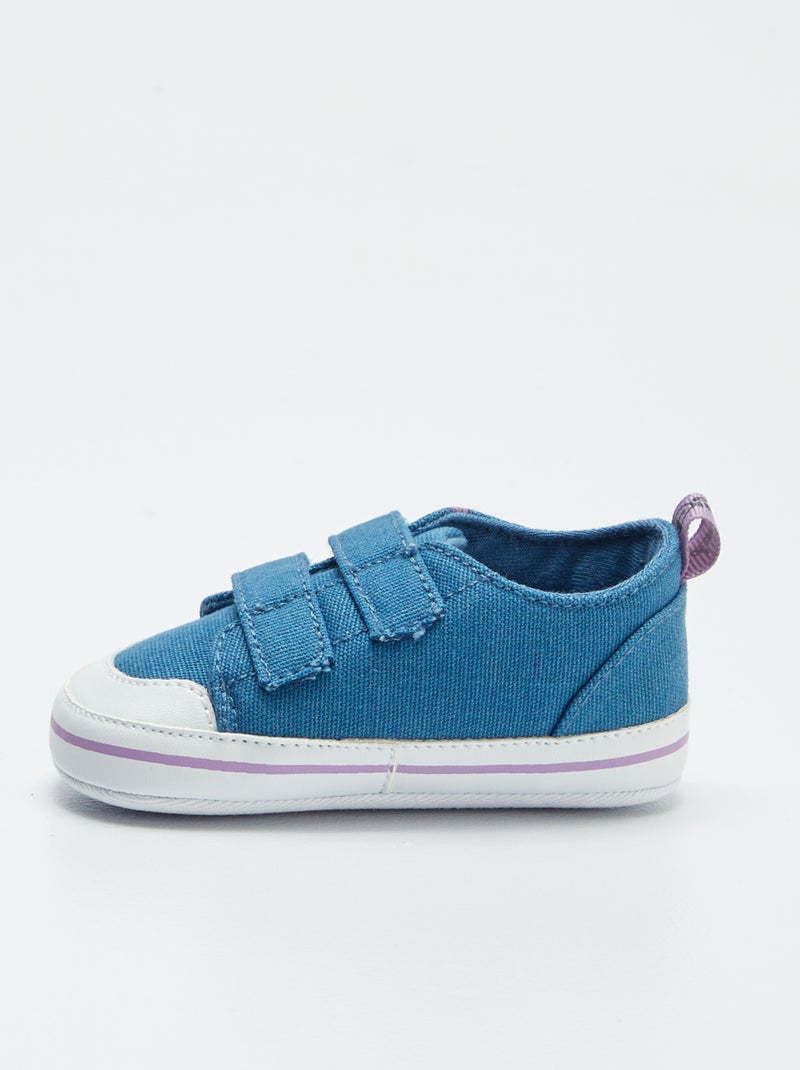 Sneakers basse in tela con chiusure a strappo 'Stitch' 'Disney' BLU - Kiabi