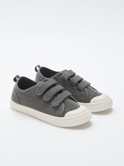 Sneakers basse in tela con strappi - Kiabi