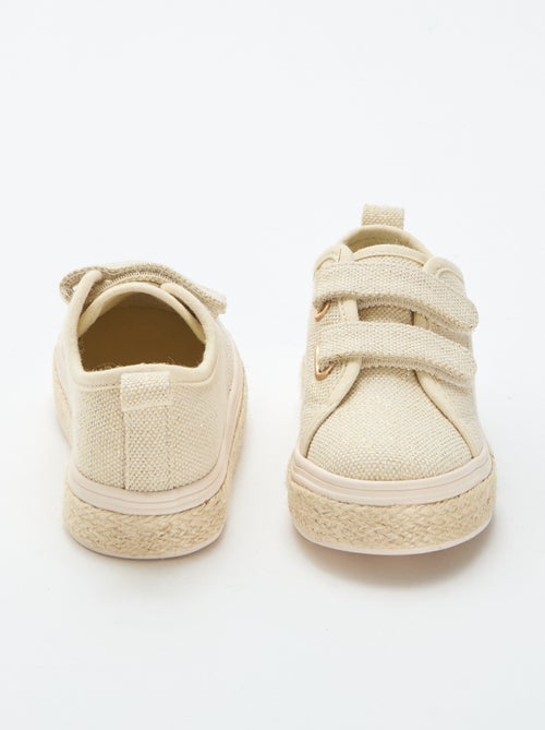 Sneakers basse in tela con suola in corda - Kiabi