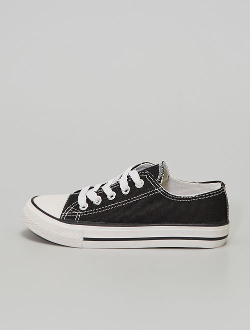 Sneakers basse in tela - nero - Kiabi - 15.00€