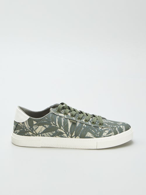Sneakers basse in tela stampata - Kiabi