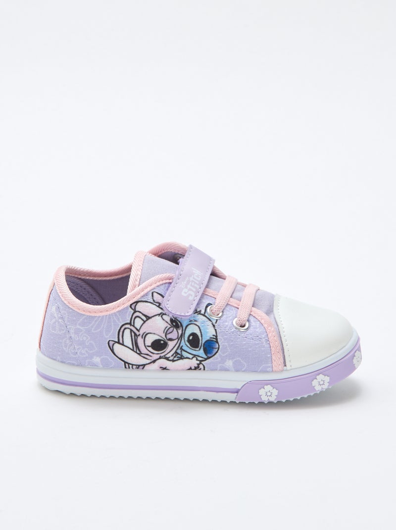 Sneakers basse in tela 'Stitch' Rosa - Kiabi
