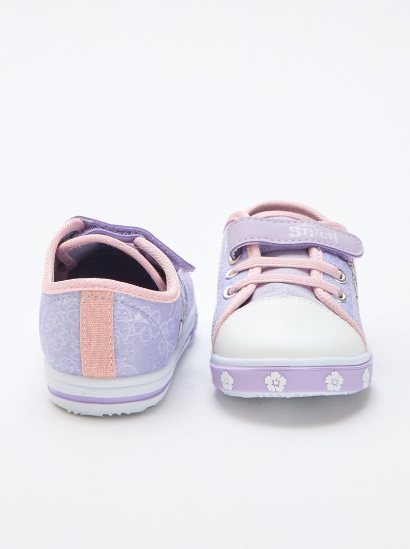 Sneakers basse in tela 'Stitch' Rosa - Kiabi