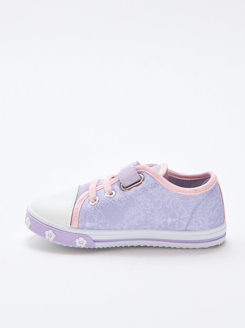 Sneakers basse in tela 'Stitch' Rosa - Kiabi