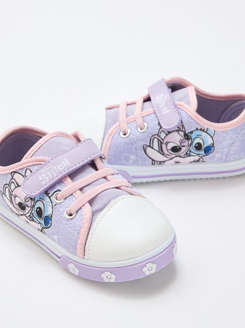 Sneakers basse in tela 'Stitch' Rosa - Kiabi