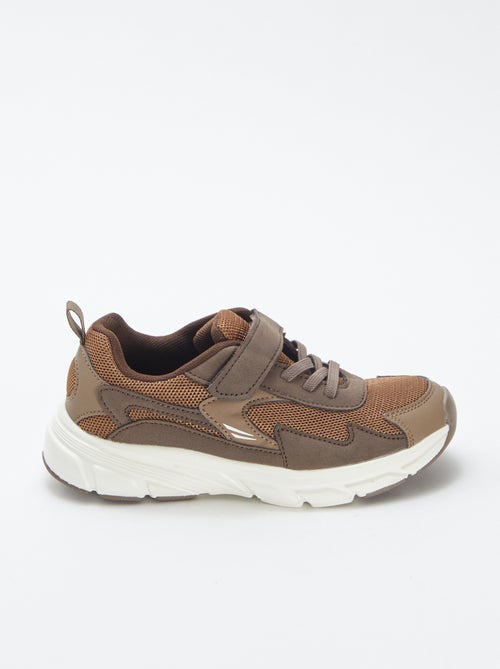 Sneakers basse in tessuto e mesh - Kiabi